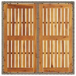 vidaXL Set de salle à manger de jardin 5 pièces avec coussins gris en poly rattan