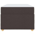 vidaXL Cadre de lit avec matelas Marron foncé 90 x 200 cm tissu