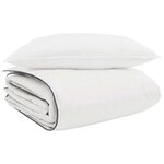 vidaXL Duvet d'hiver avec oreiller 2 Pièces Blanc Plume de canard