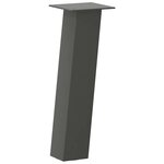 vidaXL Pieds de table basse 4 pièces Anthracite 30 cm Acier