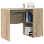 vidaXL Bureau Chêne Sonoma 102 x 50 x 75 cm Bois d'ingénierie