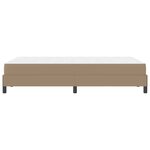 vidaXL Cadre de lit avec matelas Cappuccino 120 x 190 cm tissu