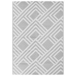 vidaXL Tapis d'extérieur ARAKIL gris 140 x 200 cm PP