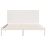 vidaXL Cadre de lit extra long sans matelas 140x210 cm bois massif