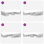 vidaXL Ensemble de canapé de jardin 11 Pièces Noir polyrotin