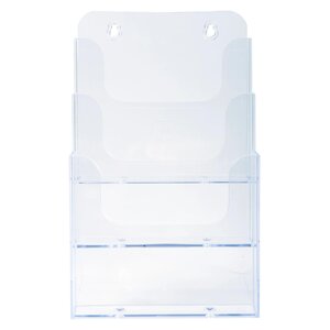 Distributeur De Prospectus 3 Compartiments A5 - Cristal - X 4 - Exacompta