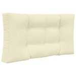 vidaXL Coussin de canapé d'extérieur 3 Pièces Crème Polyester