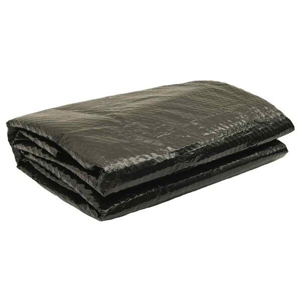 vidaXL Couverture de piscine Noir 381 cm PE