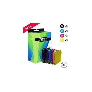 Compatible Epson T1636 Pack 15 cartouches Noir/Couleurs 16XL (Stylo plume)