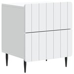 vidaXL Cabinet de chevet 2 pièces Blanc 43 x 34 5 x 49 5 cm