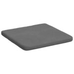 vidaXL Coussins de siège 4 Pièces Gris foncé 40 x 40 x 3 cm