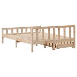 vidaXL Cadre de lit sans matelas 160x200 cm bois massif de pin
