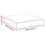 vidaXL Coussin pour assise de palette Anthracite 80 x 80 x 12 cm