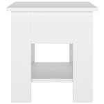 vidaXL Table basse Blanc 40x40x42 cm Bois d'ingénierie
