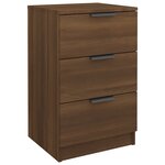 vidaXL Tables de chevet 2 Pièces Chêne marron 40x36x65 cm