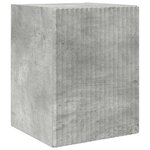 vidaXL Meuble TV mural Béton 30 x 31 x 40 cm Bois d'ingénierie