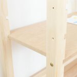 Bureau enfant cabane STOLLY verni et blanc