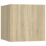vidaXL Ensemble de meuble TV 8 Pièces Chêne sonoma Bois d'ingénierie