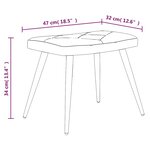 vidaXL Chaise de relaxation avec tabouret Patchwork Tissu