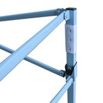 vidaXL Tente de réception pliable avec 4 parois 280x410x315 cm Acier Blanc