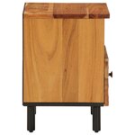 vidaXL Tables de chevet 2 Pièces 40x33x46 cm Bois d'acacia massif