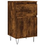 vidaXL Buffets 2 Pièces chêne fumé 40x35x70 cm bois d'ingénierie
