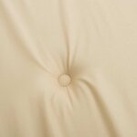vidaXL Coussin de banc de jardin beige 120x50x4 cm tissu oxford