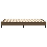 vidaXL Cadre de lit sans matelas marron foncé 120x200 cm tissu