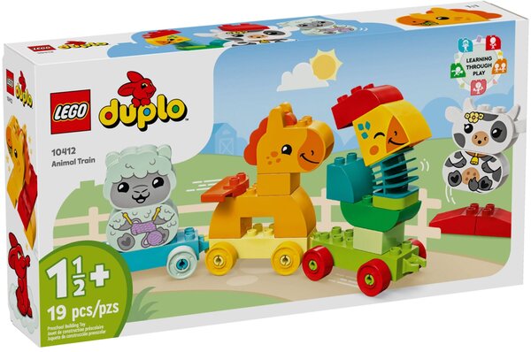 LEGO DUPLO - Le train des animaux - Set éducatif pour enfants de 18 mois et plus