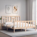 vidaXL Cadre de lit sans matelas 160x200 cm bois massif de pin