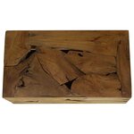 vidaXL Table basse 90x50x30 cm Teck véritable Marron