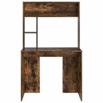 vidaXL Bureau Chêne fumé 91 x 50 x 149 cm Bois d'ingénierie