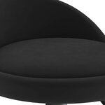 vidaXL Tabouret de bar Noir Velours