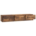 vidaXL Meuble TV 147 x 34 5 x 27 cm Bois ancien Bois d'ingénierie