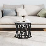 Tables d'appoint empilables vidaXL 2 Pièces Gris Sonoma en bois reconstitué