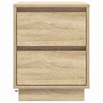 vidaXL Cabinet de chevet avec 2 Pièces Chêne sonoma 39 x 34.5 x 50 cm