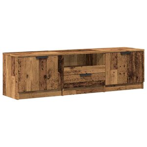 vidaXL Meuble TV vieux bois 140x35x40 cm bois d'ingénierie
