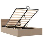 vidaXL Cadre de lit à rangement hydraulique sans matelas 140x200 cm