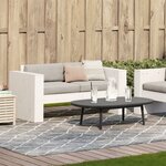 vidaXL Canapé de jardin 2 places blanc 134x60x62 cm bois de pin massif