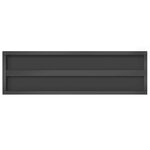 vidaXL Étagères murales 2 Pièces 100x30x3 cm noir acier inoxydable