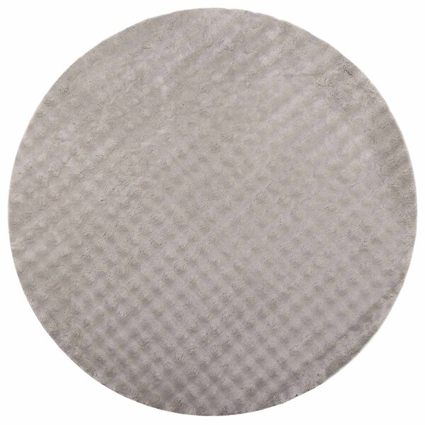 vidaXL Tapis de surface Rond HUARTE Sable Ø 120 CM Polyester