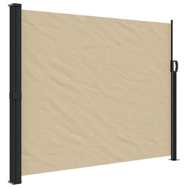 vidaXL Auvent latéral rétractable beige 160x300 cm