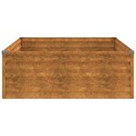 vidaXL Lit surélevé de jardin 100x100x36 cm acier corten