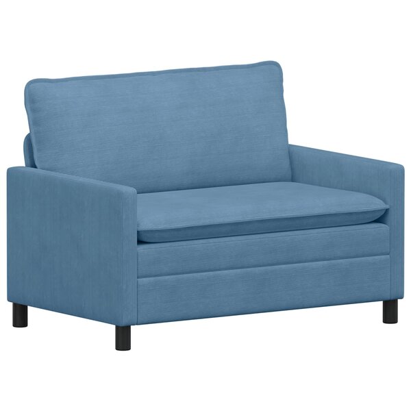 vidaXL Canapé Bleu 126 x 81 x 87 5 cm Tissu