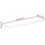 vidaXL Dessus de table 120x60x3 8cm rectangulaire bois massif manguier