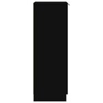 vidaXL Armoire à chaussures noir 30x35x100 cm bois d'ingénierie