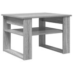 vidaXL Table basse Gris Sonoma 64 x 54 x 44 cm Bois d'ingénierie