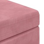 vidaXL Tabouret Rose 101 x 41 x 40 cm Velours et Bois Composite