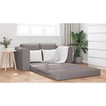 vidaXL Canapé-Lit Taupe 148 x 71 x 83 cm tissu