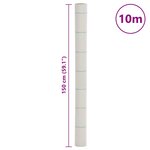 vidaXL Membrane anti-mauvaises herbes blanc 1 5x10 m PP